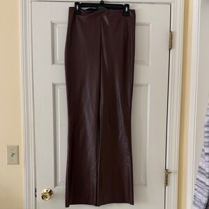 Bagatelle Chocolate Faux Leather Pants